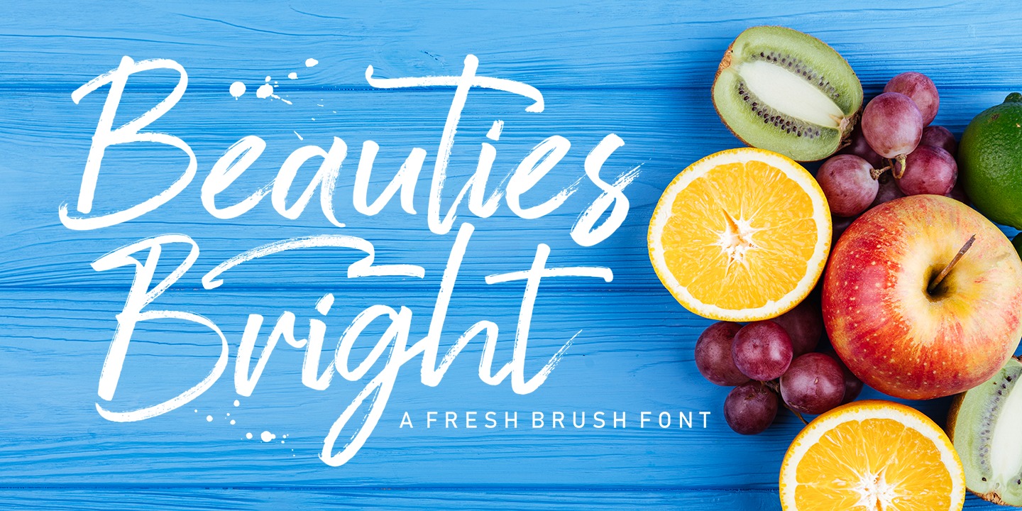 Пример шрифта Beauties Bright Bright